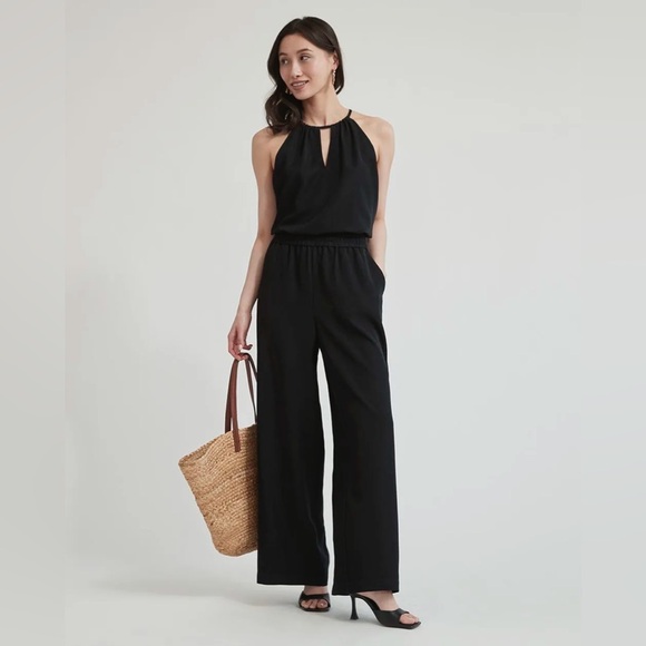 RW&CO High-Rise Wide-Leg Fluid Pant L - Picture 1 of 6